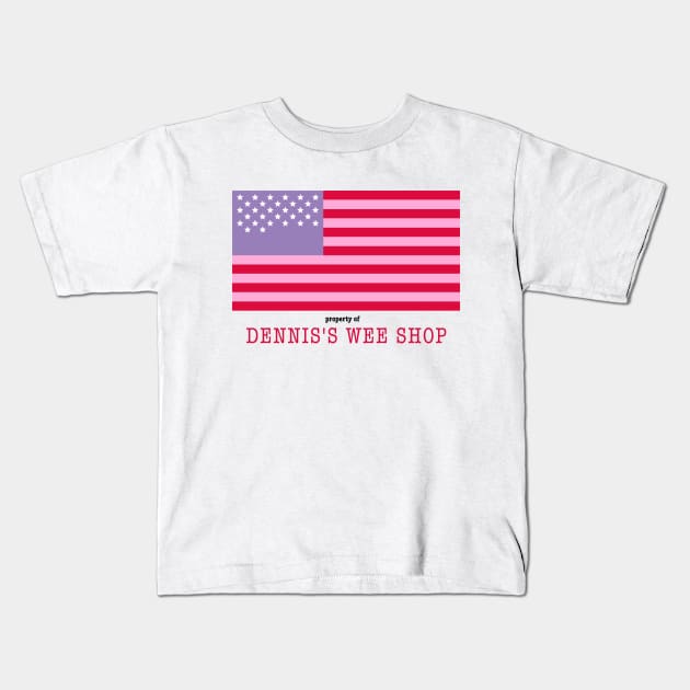 American Flag from Derry Girls Kids T-Shirt by Peebs